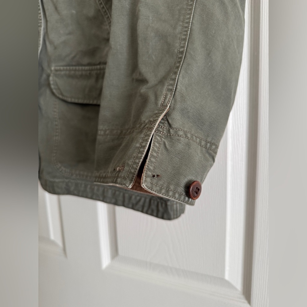 L.L. Bean Canvas Barn Jacket | Corduroy Collar | Women’s Large - Picture 5 of 10